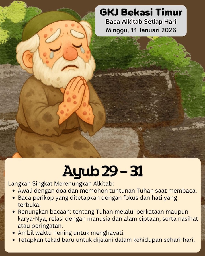 Ilustrasi Ayub 29–31