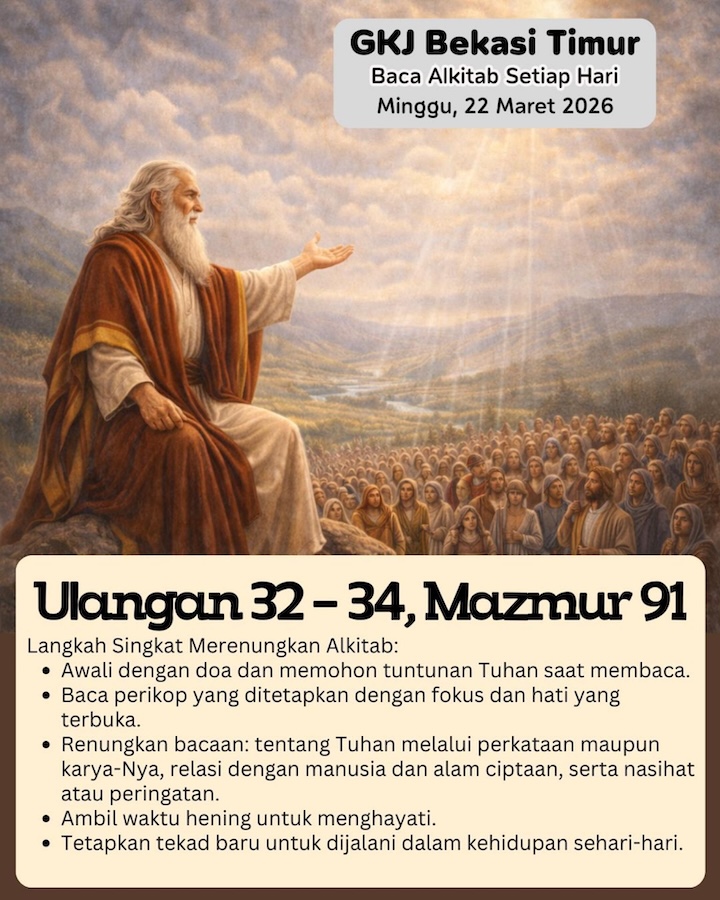 Ilustrasi Ulangan 32–34; Mazmur 91
