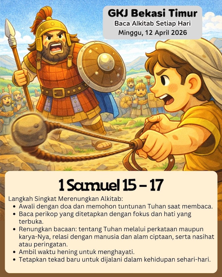Ilustrasi 1 Samuel 15–17