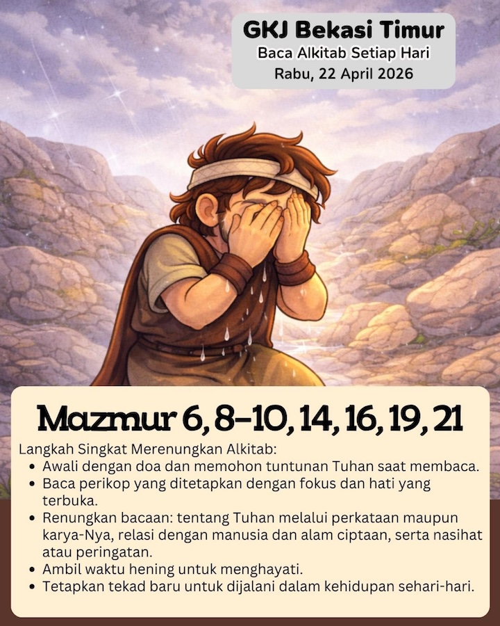 Ilustrasi Mazmur 6, 8–10, 14, 16, 19, 21