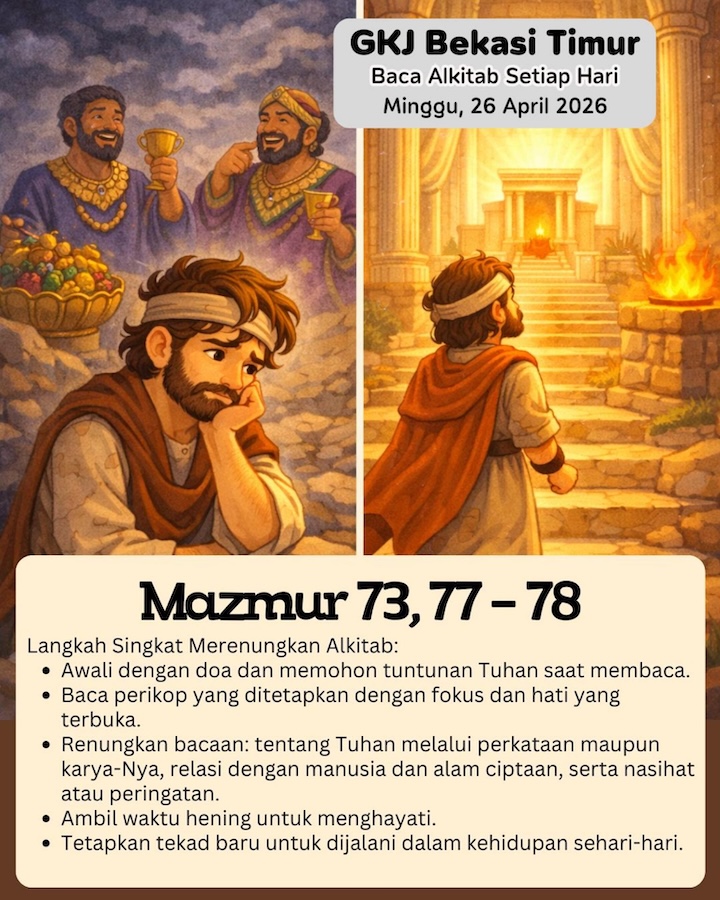 Ilustrasi Mazmur 73, 77–78
