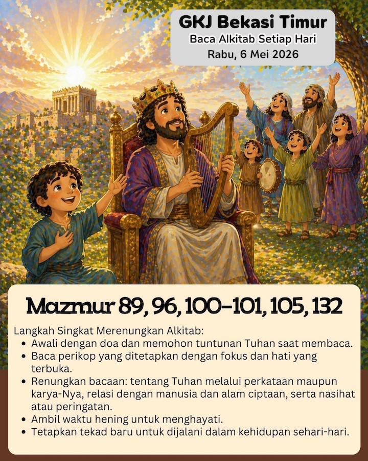 Ilustrasi Mazmur 89, 96, 100–101, 105, 132