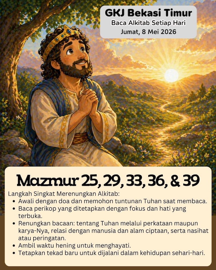 Ilustrasi Mazmur 25, 29, 33, 36, 39