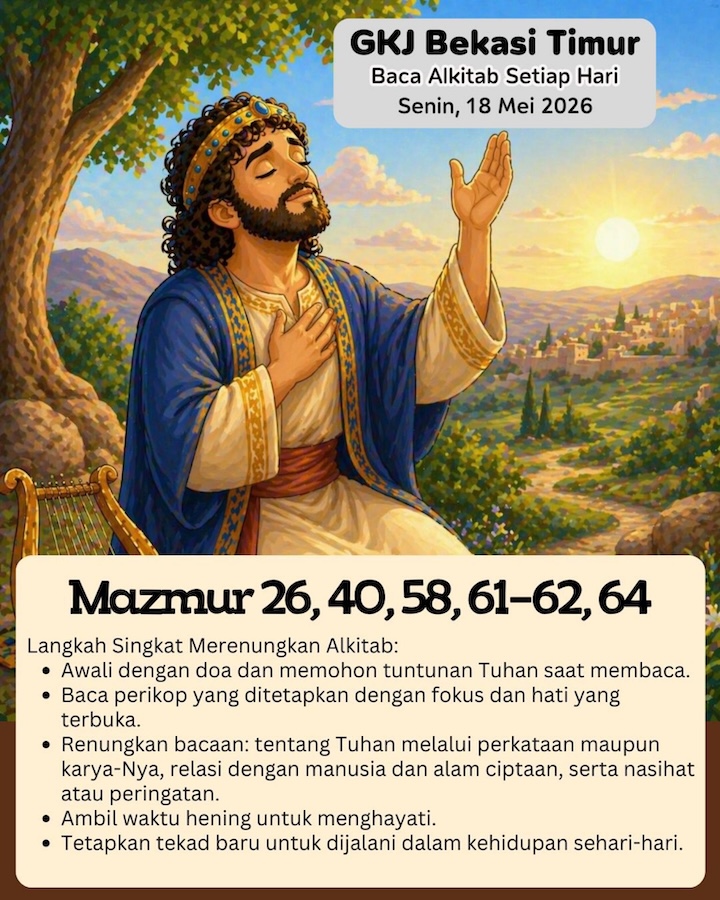Ilustrasi Mazmur 26, 40, 58, 61–62, 64