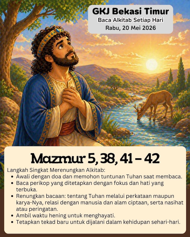 Ilustrasi Mazmur 5, 38, 41–42
