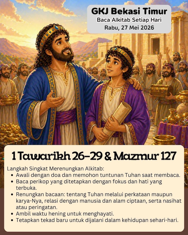 Ilustrasi 1 Tawarikh 26–29; Mazmur 127