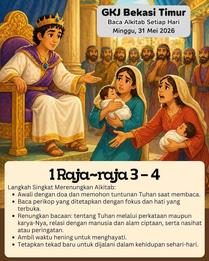 Ilustrasi 1 Raja-raja 3–4