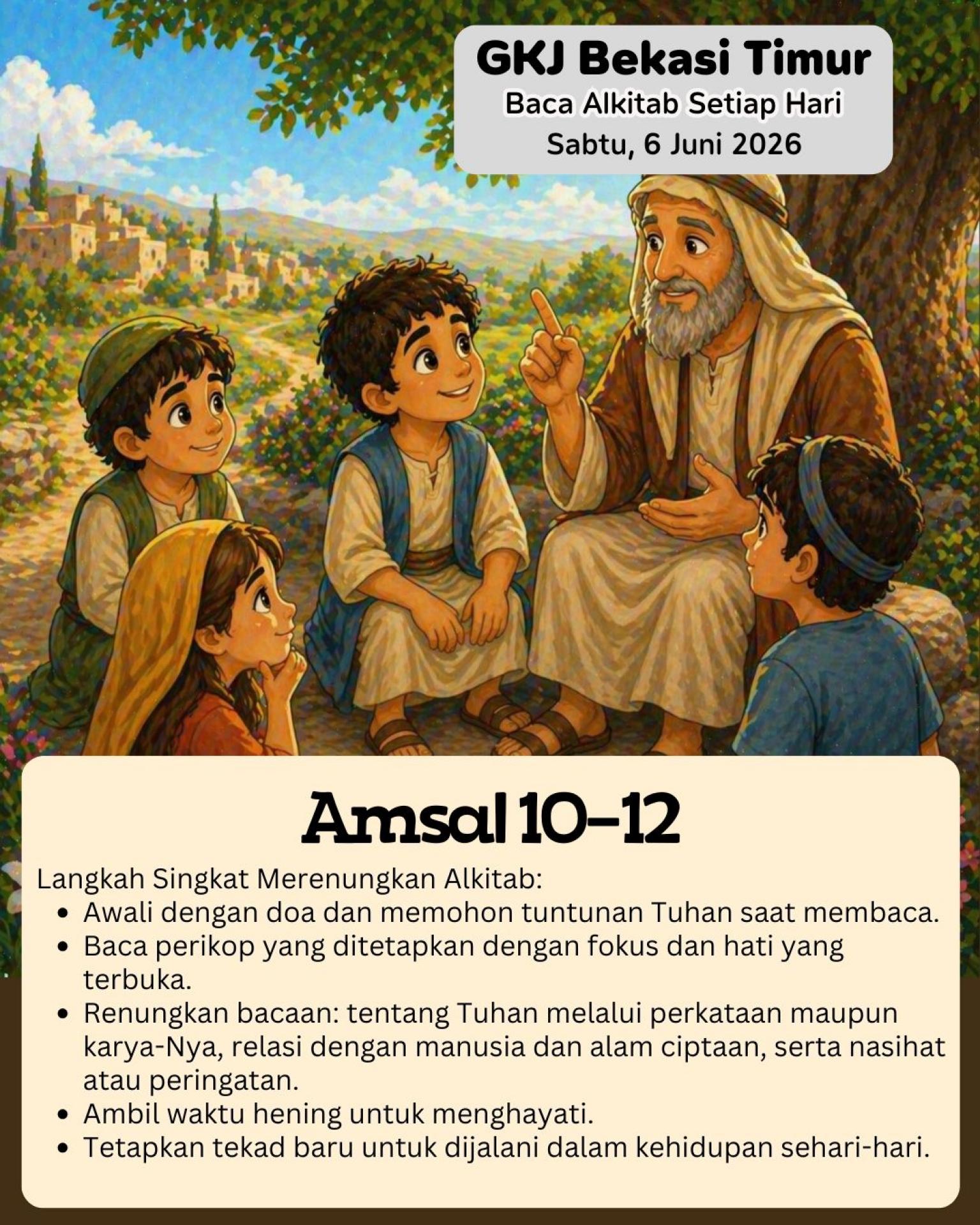 Ilustrasi Amsal 10–12