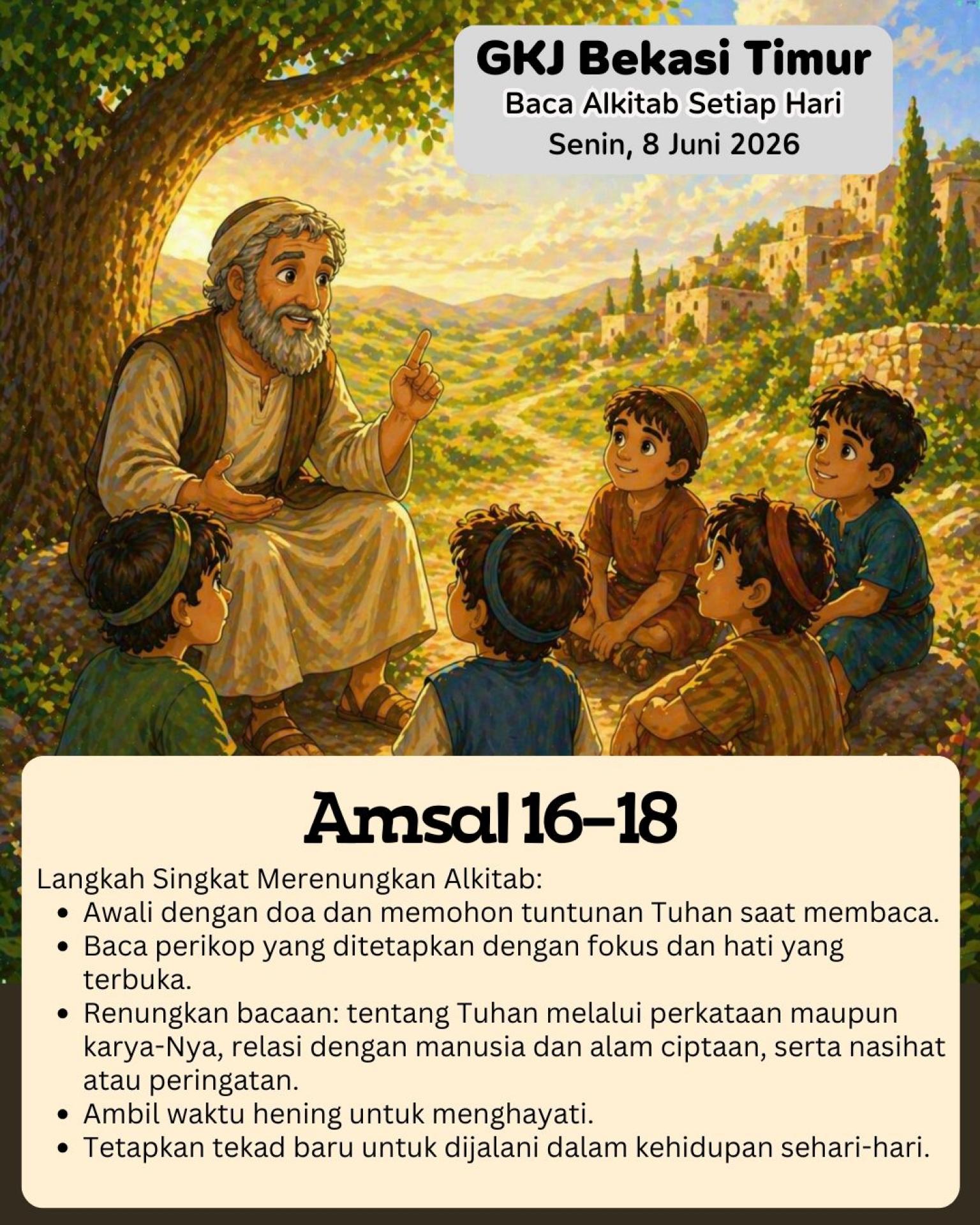 Ilustrasi Amsal 16–18