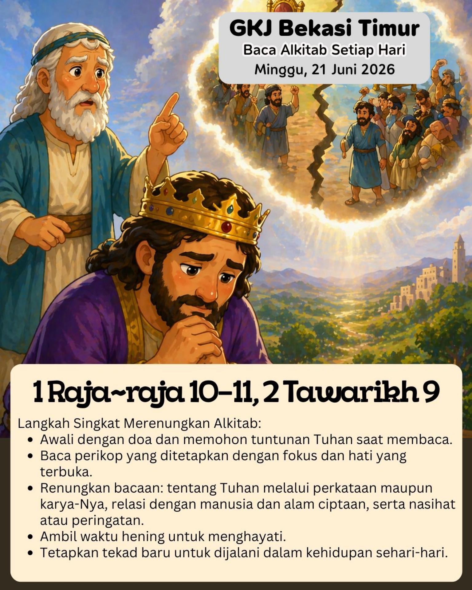 Ilustrasi 1 Raja-raja 10–11; 2 Tawarikh 9