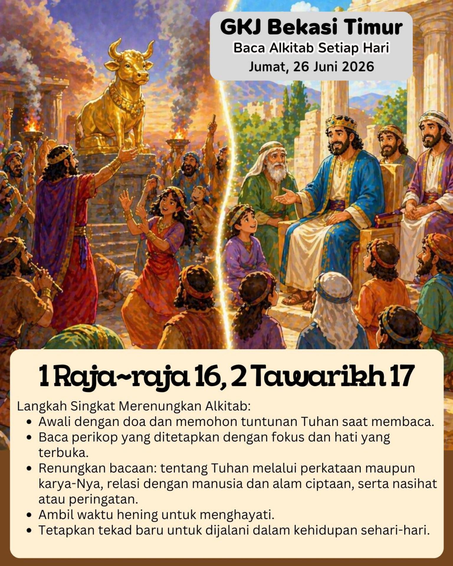 Ilustrasi 1 Raja-raja 16; 2 Tawarikh 17