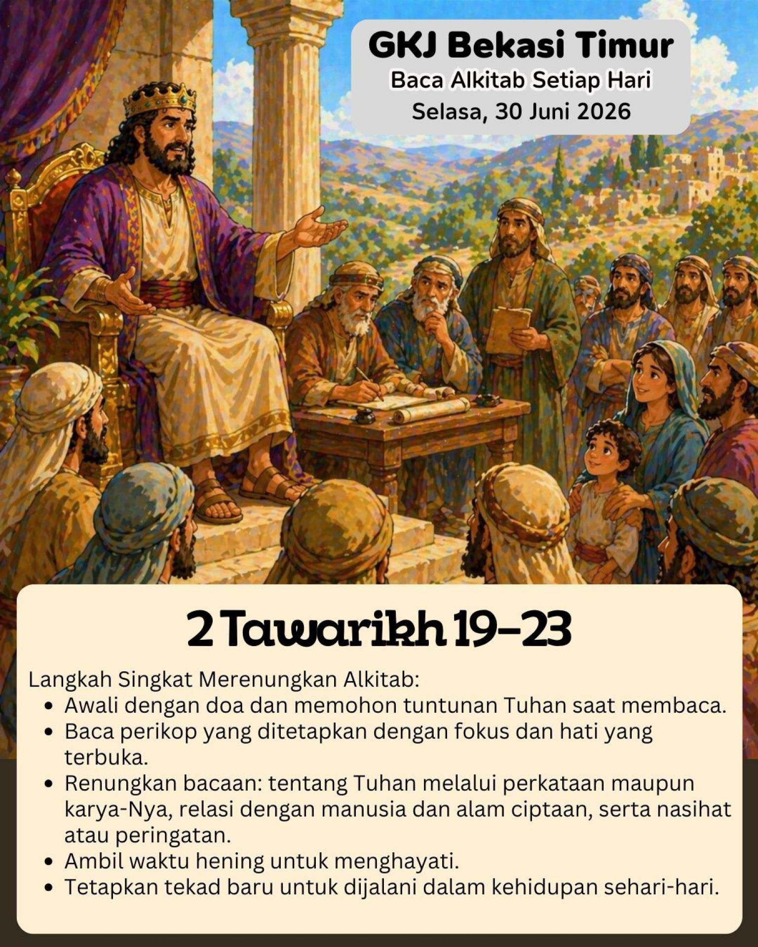 Ilustrasi 2 Tawarikh 19–23