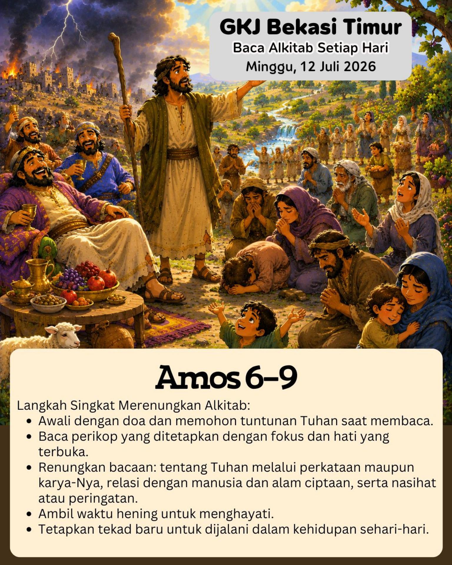 Ilustrasi Amos 6–9