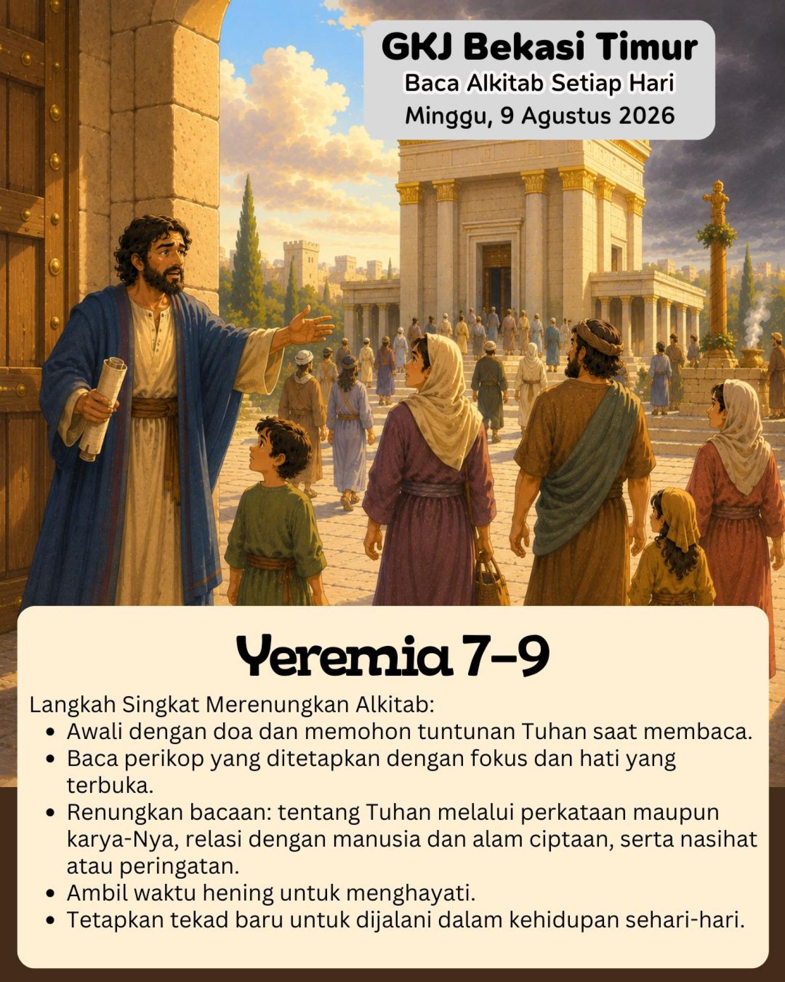 Ilustrasi Yeremia 7–9