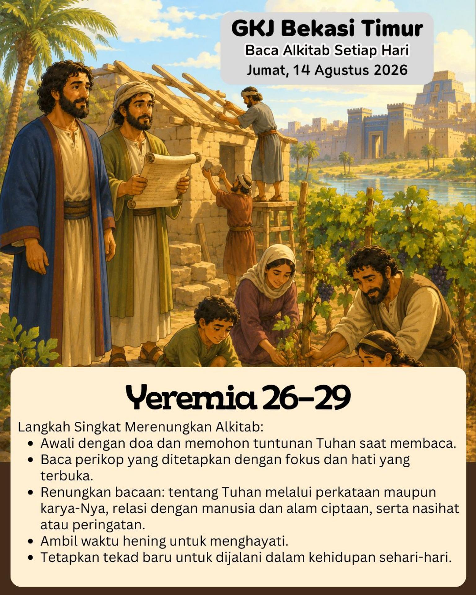 Ilustrasi Yeremia 26–29