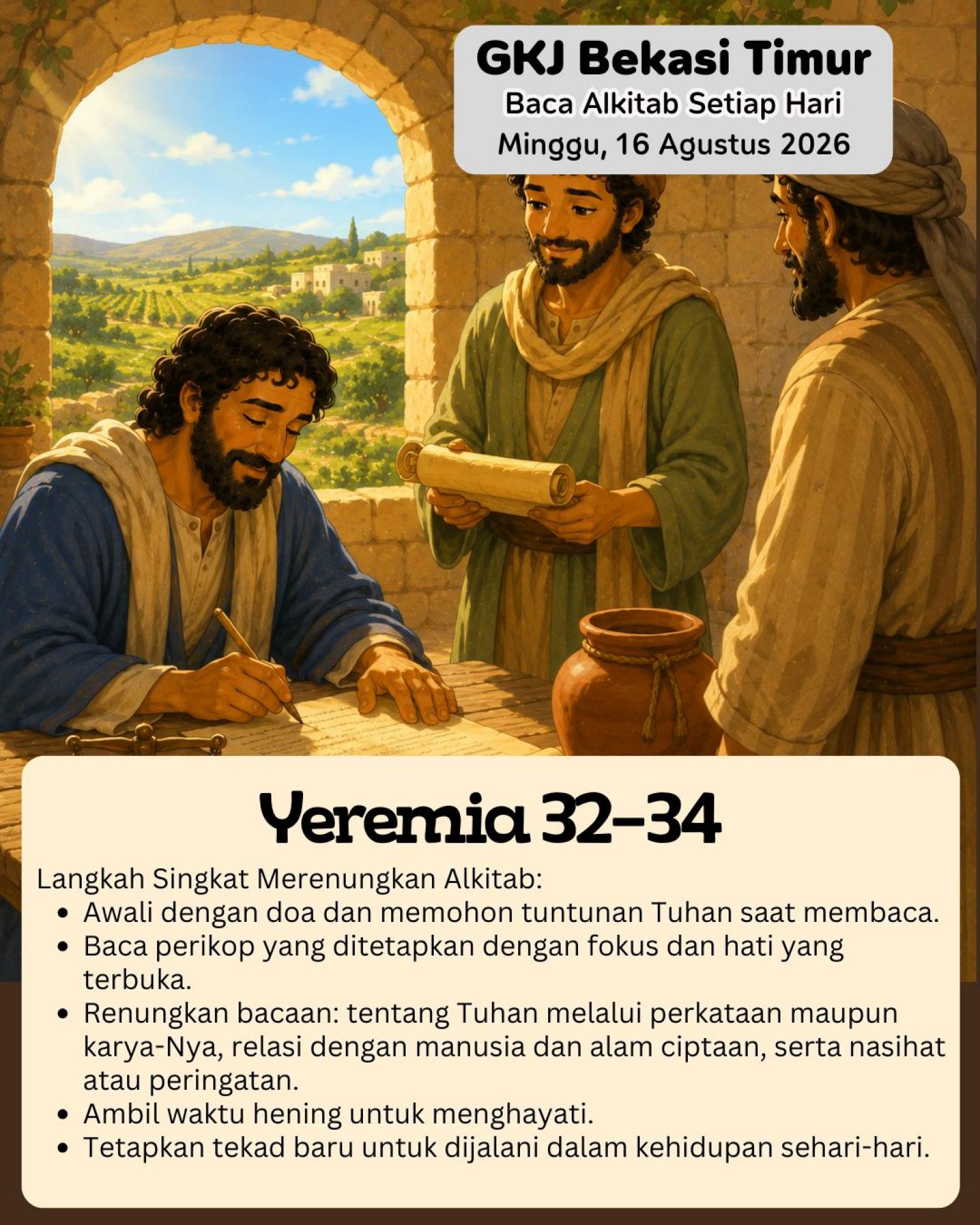 Ilustrasi Yeremia 32–34