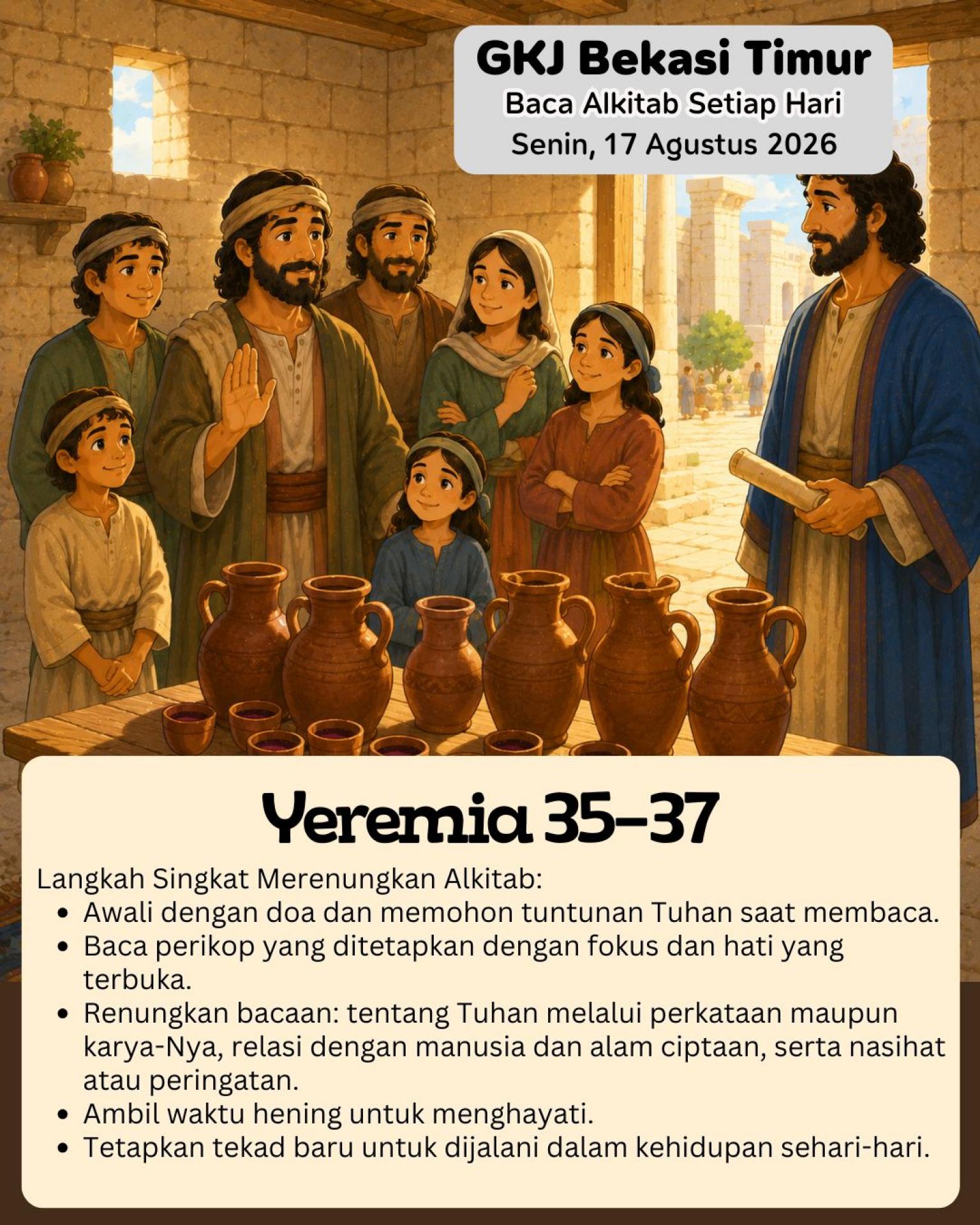 Ilustrasi Yeremia 35–37