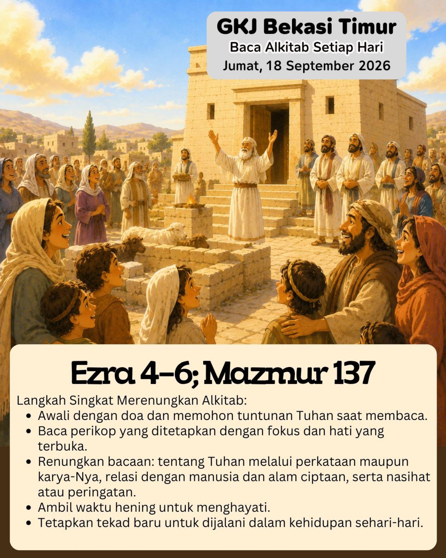 Ezra 4–6; Mazmur 137