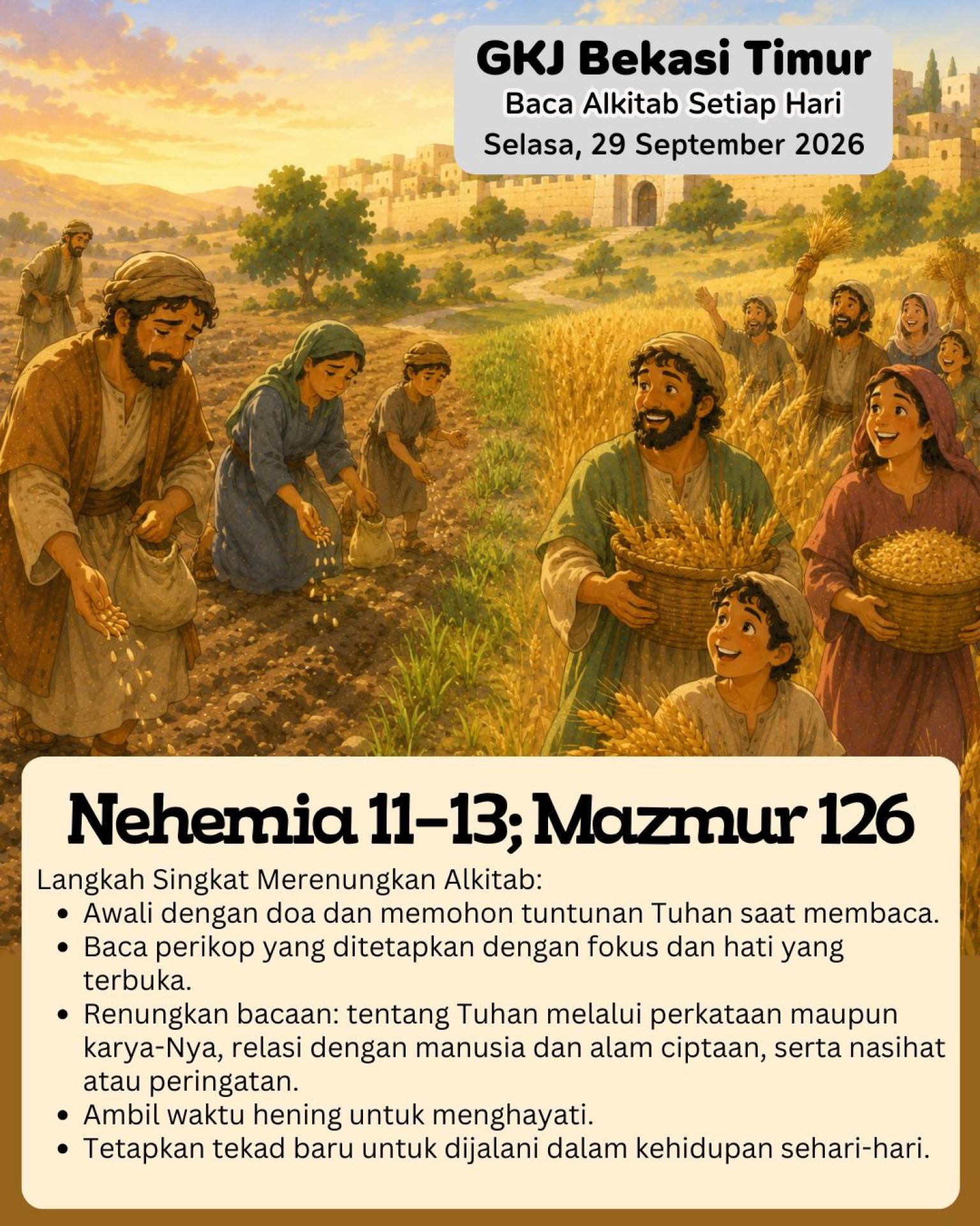Nehemia 11–13; Mazmur 126