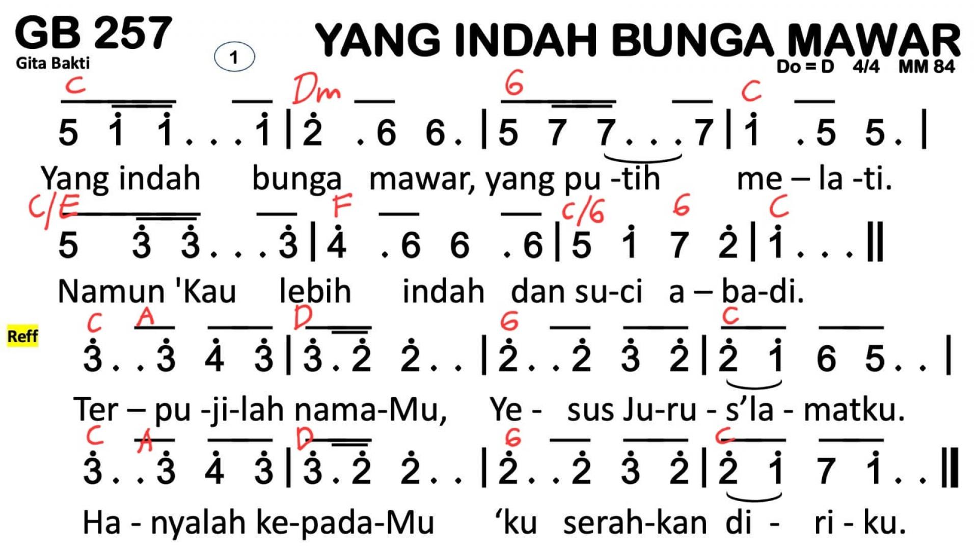 Partitur Chord GB 357