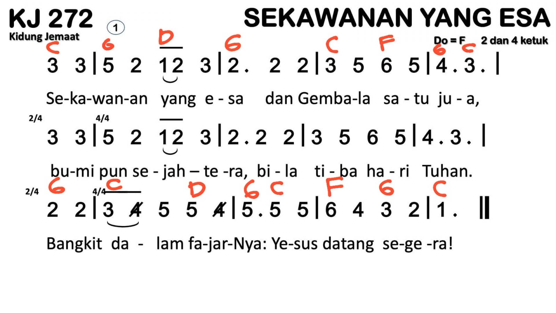 Partitur Chord KJ 272