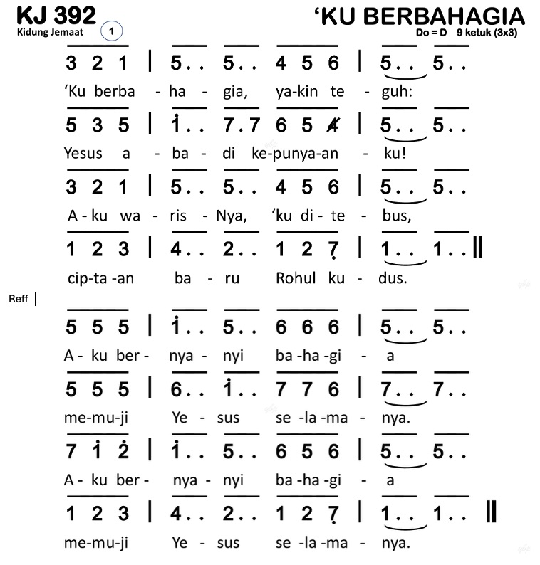 Partitur Chord KJ 392