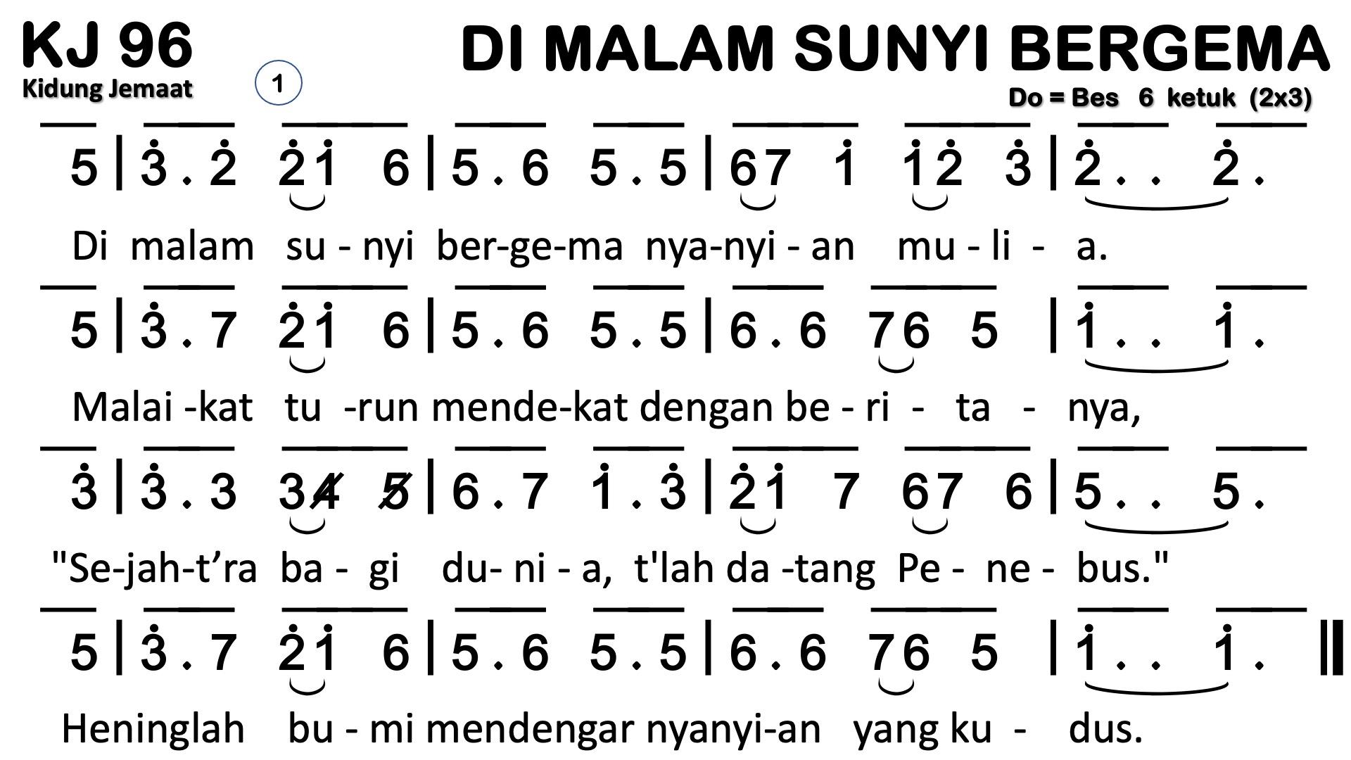 Partitur Chord KJ 96