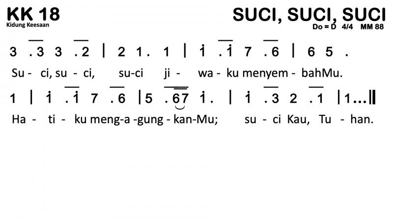 Partitur Chord KK 18