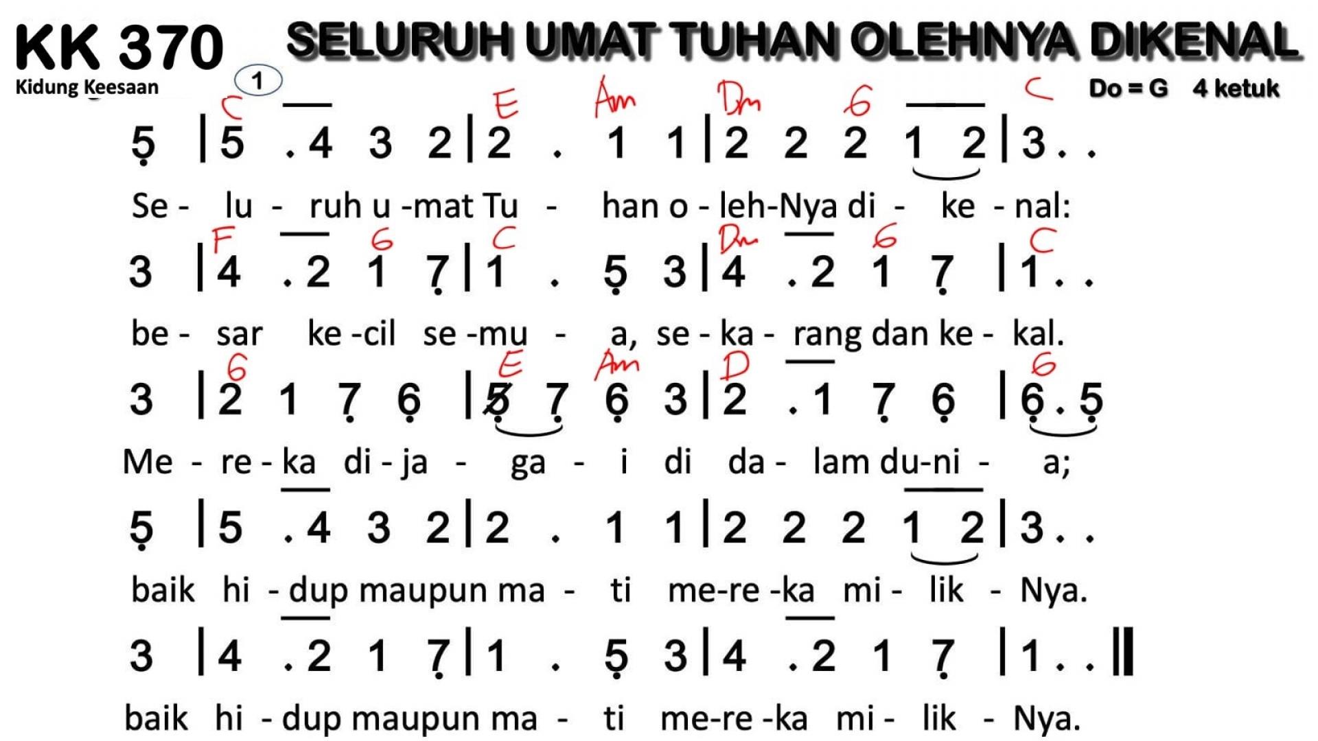 Partitur Chord KK 370