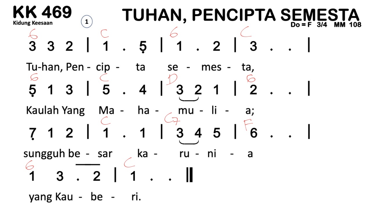 Partitur Chord KK 469