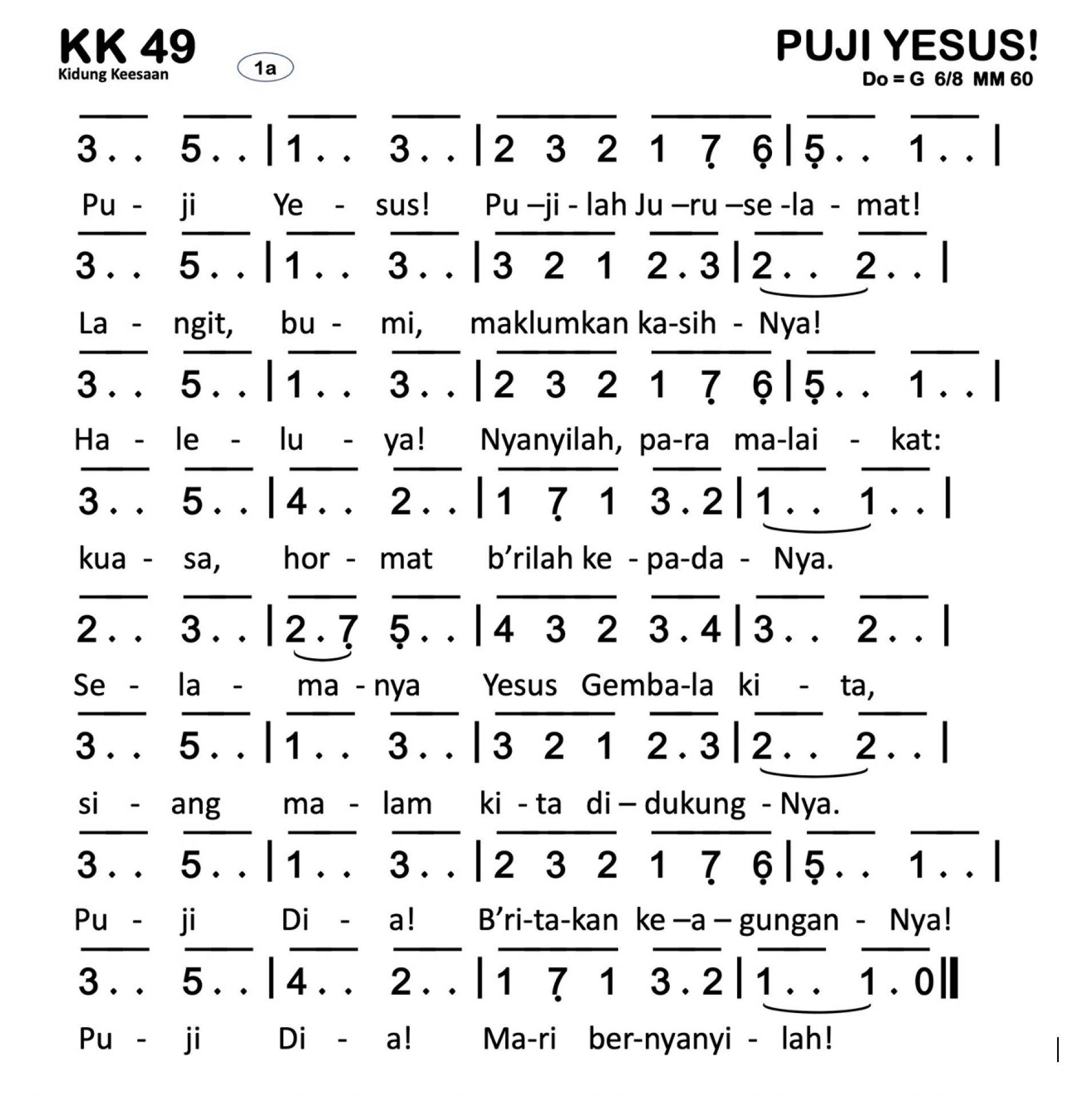 Partitur Chord KK 49