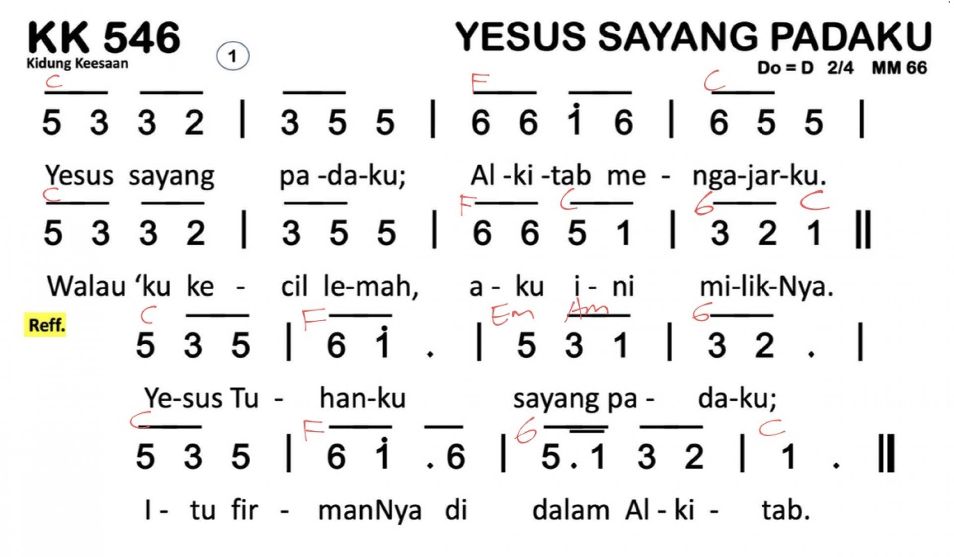 Partitur Chord KK 546