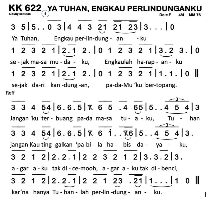 Partitur Chord KK 622