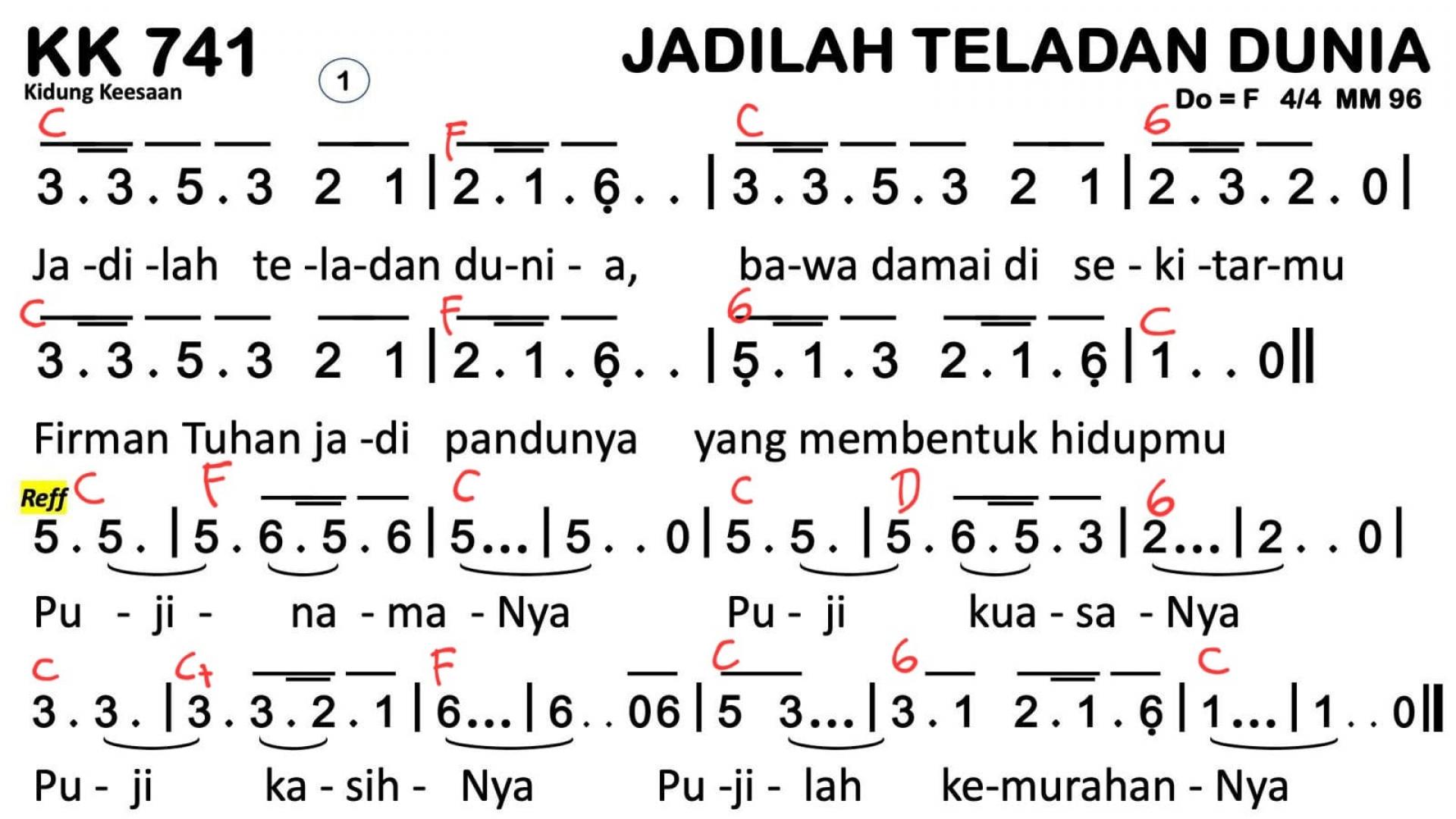 Partitur Chord KK 741