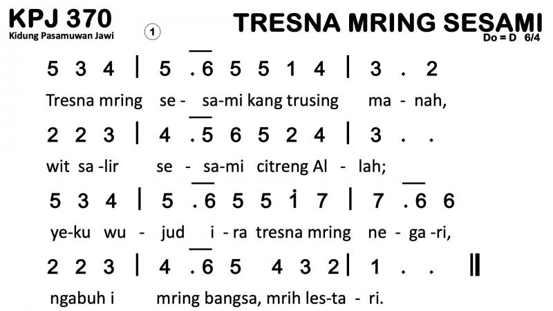 Partitur Chord KPJ 370