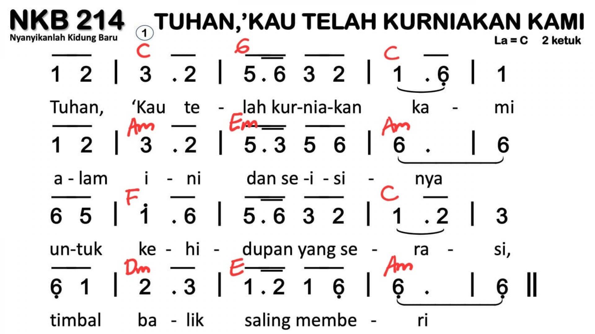 Partitur Chord NKB 214