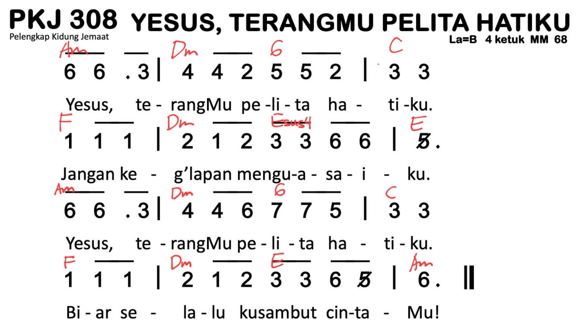 Partitur Chord PKJ 308