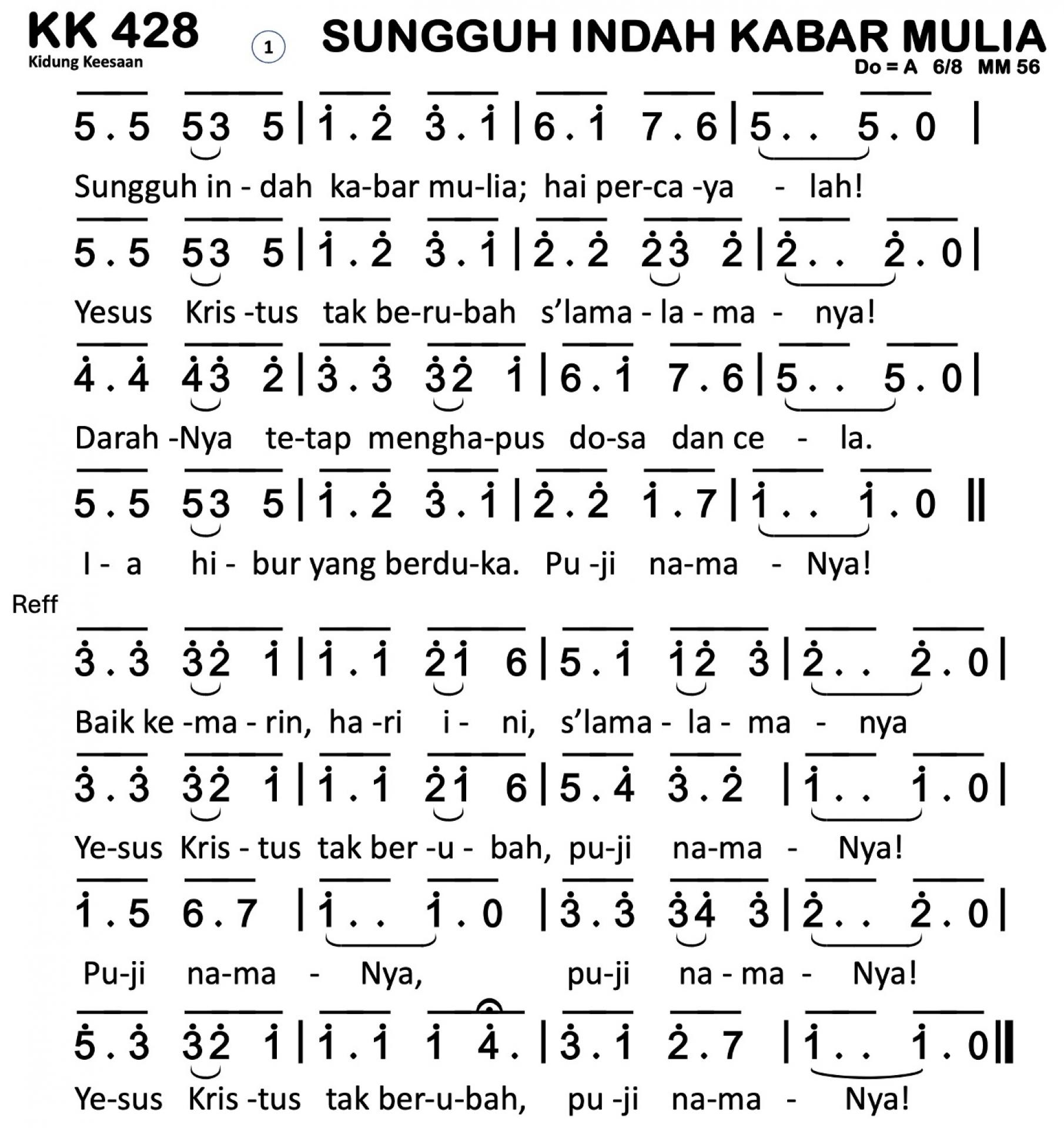 Partitur Polos KK 428