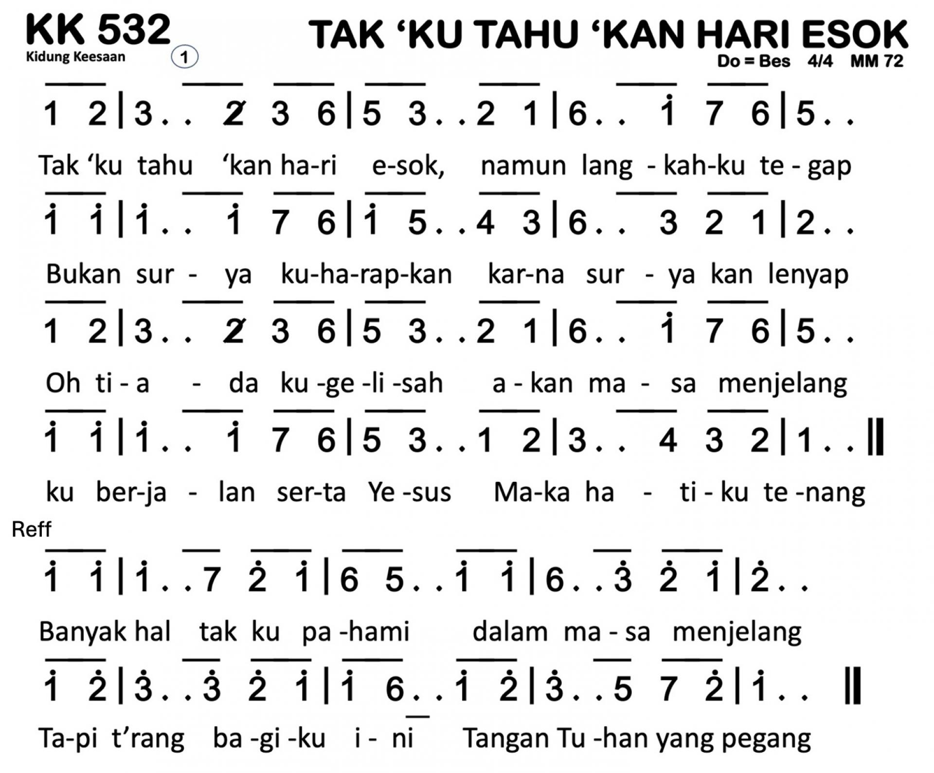 Partitur Polos KK 532