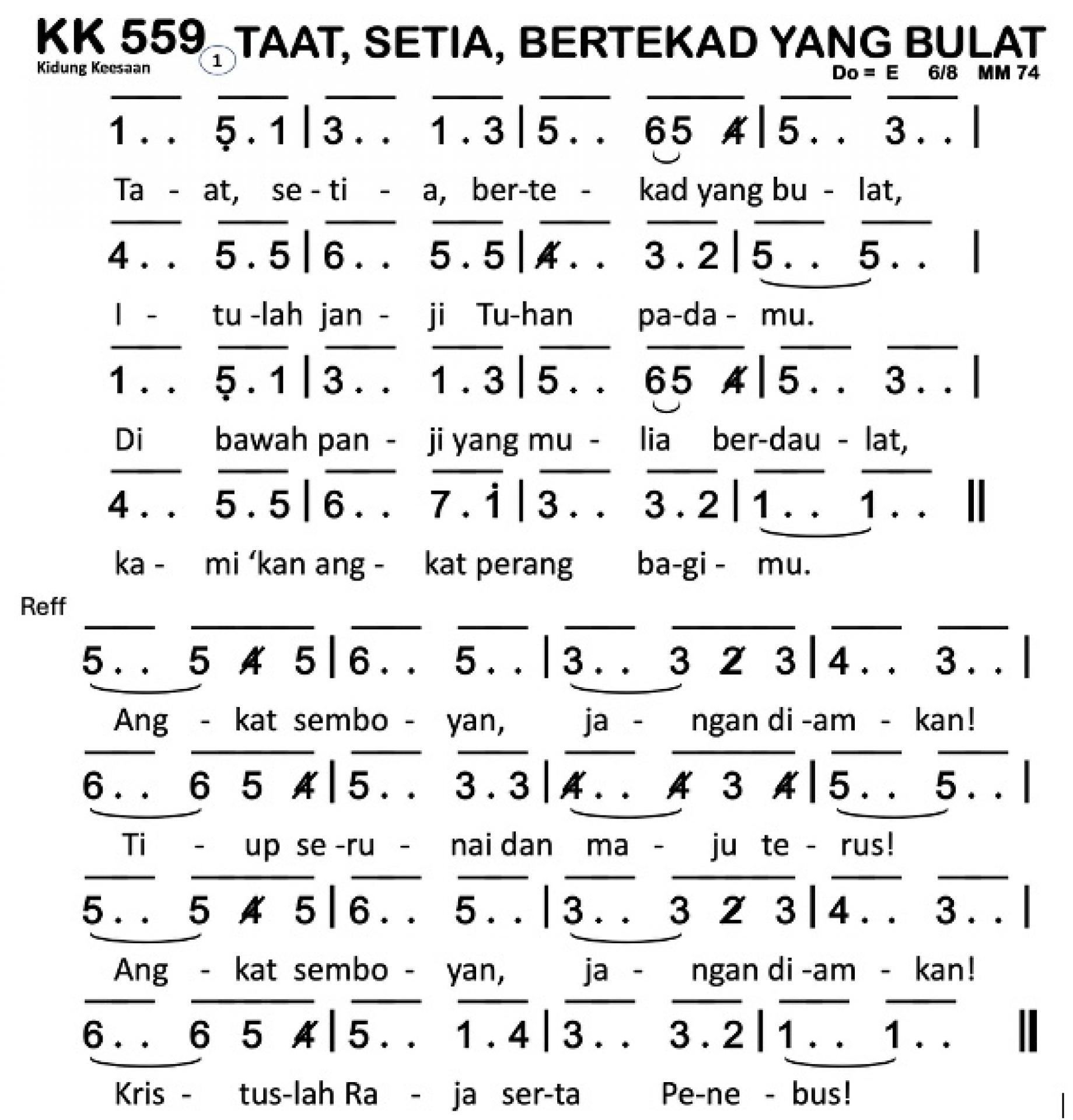 Partitur Polos KK 559
