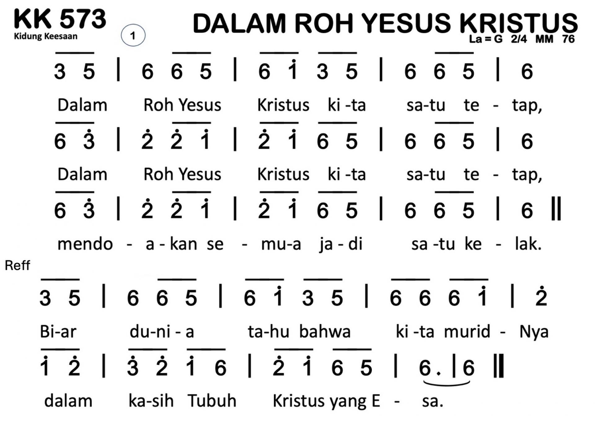 Partitur Polos KK 573