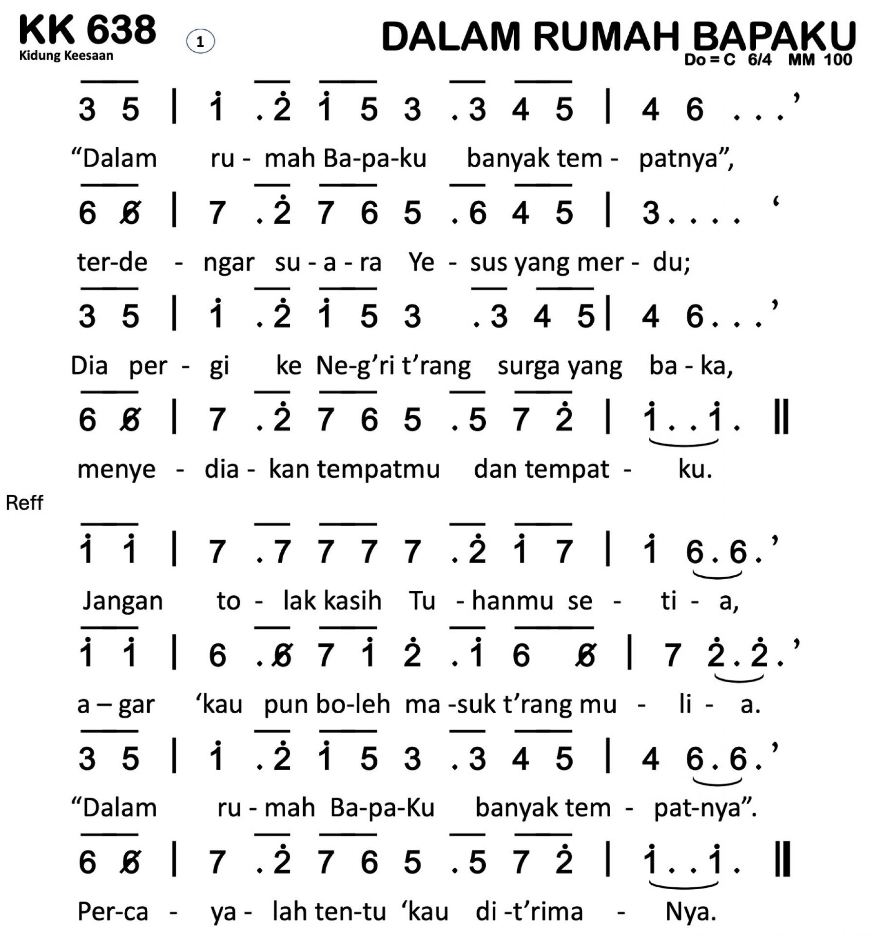 Partitur Polos KK 638