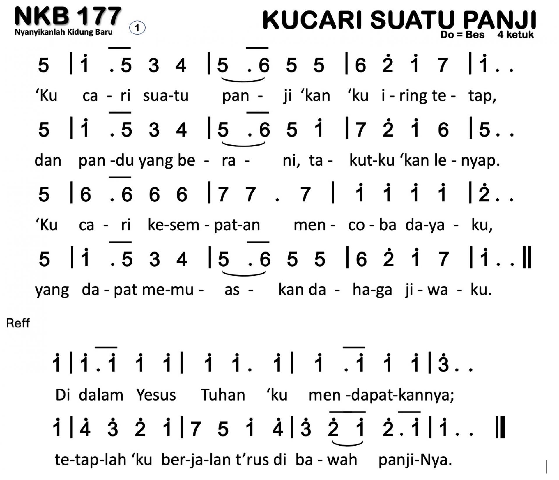 Partitur Polos NKB 177