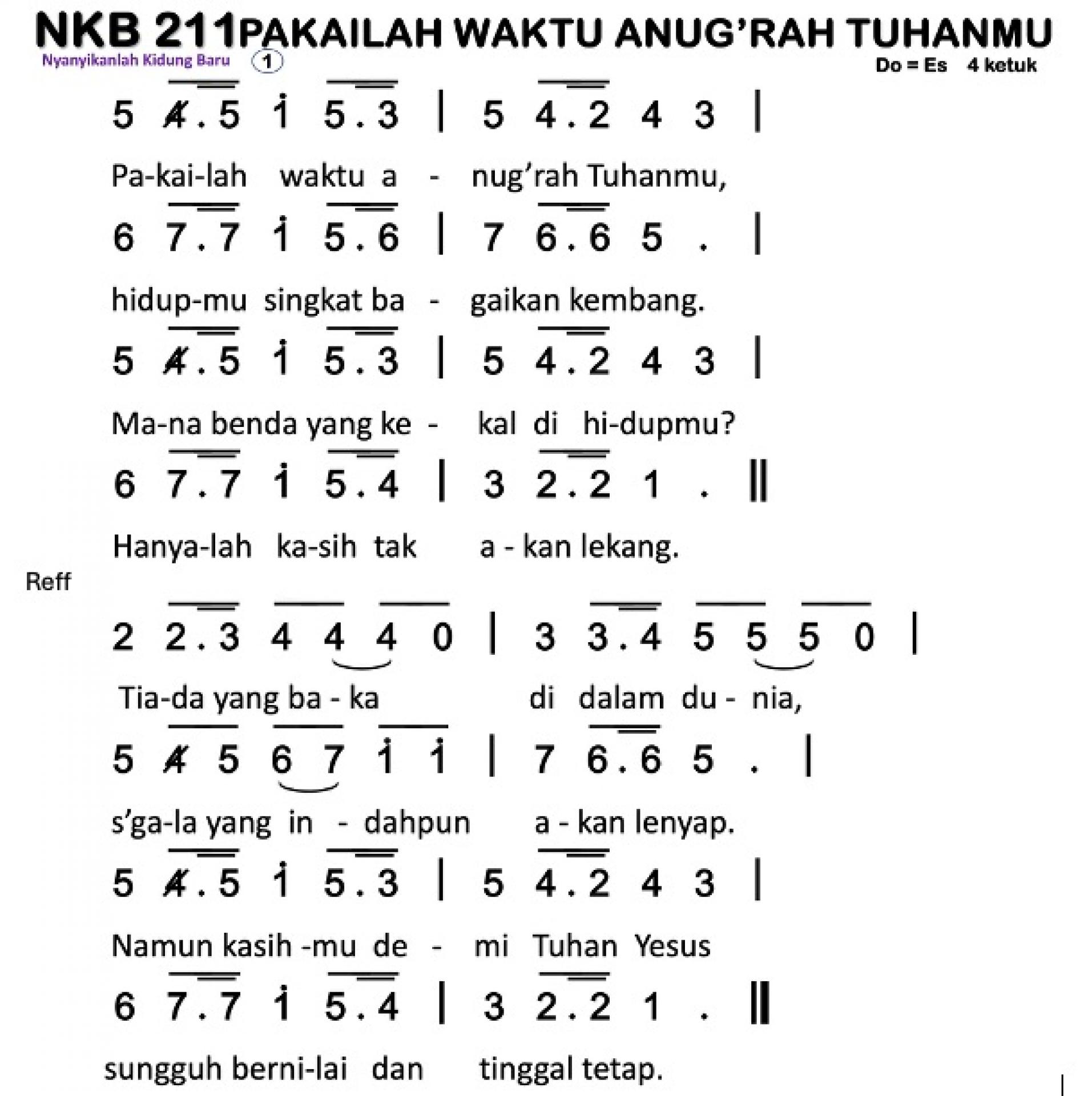 Partitur Polos NKB 211