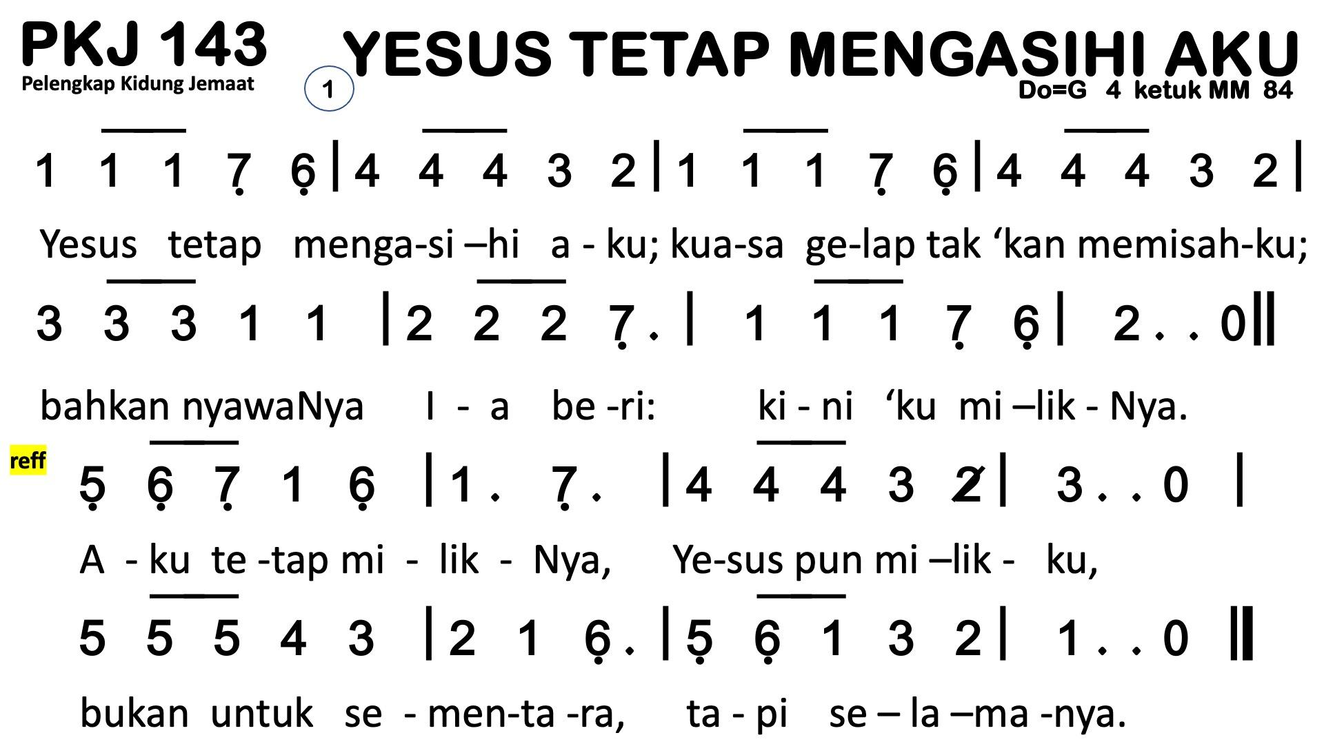 Partitur Polos PKJ 143